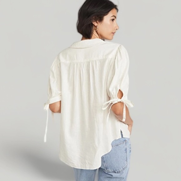 Free People Safari Babe Woven top in White - Picture 2 of 6